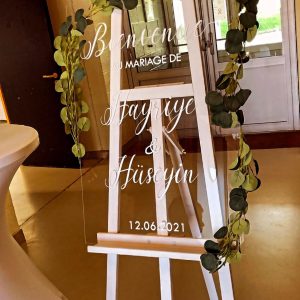 Panneau de bienvenue en Plexiglass - 50x70 cm