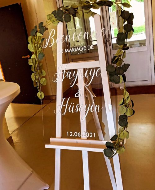 Panneau de bienvenue en Plexiglass - 50x70 cm