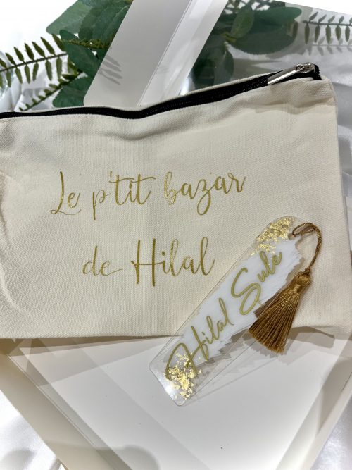 Trousse de toilette à personnaliser