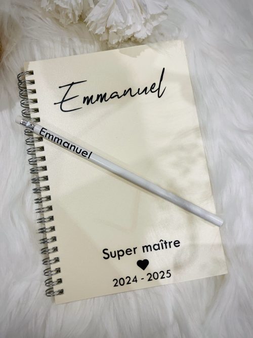 Cahier et crayon à personnaliser – Maîtres et Maîtresses
