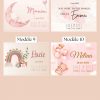 10 modèles de naissance fille – Détails personnalisés