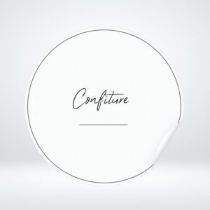 Étiquette à personnaliser modèle épuré