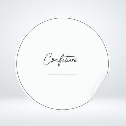 Étiquette à personnaliser modèle épuré