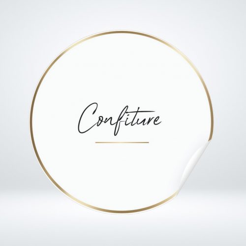 Étiquette à personnaliser modèle doré