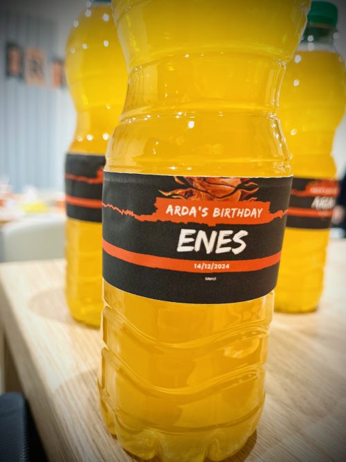 Étiquette à personnaliser pour bouteille