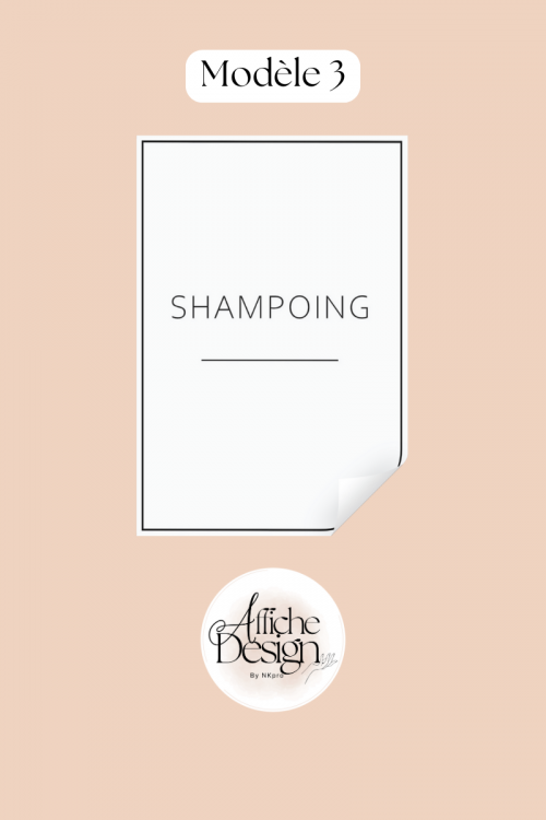 Étiquette à personnaliser modèle épuré