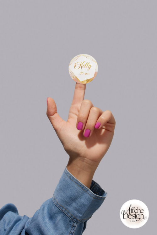 Étiquette à personnaliser modèle affiche