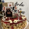 Topper de gâteau en plexiglas à personnaliser