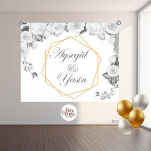 Argenté fleurs-Réf.FI03 Mariage – Argenté fleurs-Réf.FI03