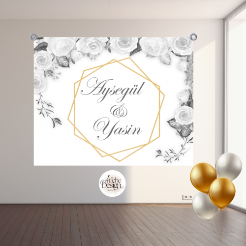 Argenté fleurs-Réf.FI03 Mariage – Argenté fleurs-Réf.FI03