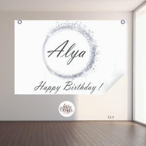 Anniversaire – Cercle argenté-Réf.ANN28