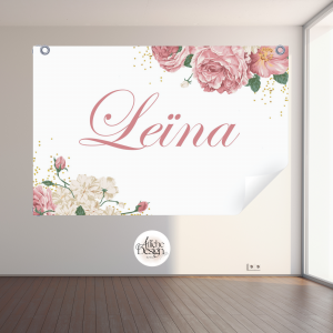 Anniversaire – Fleurs roses-Réf.ANN12