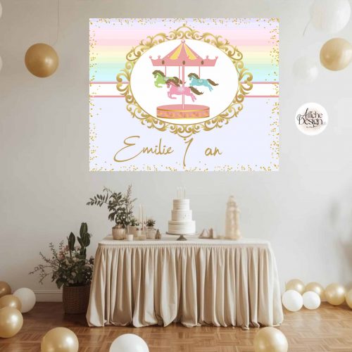 Manège rose-Réf.ENF15 Enfants – Manège rose – Réf.ENF15