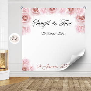 fleurs roses claires-Réf.FI38 Mariage – fleurs roses claires-Réf.FI38