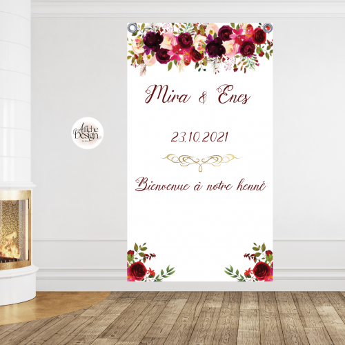 fleurs rouges pour hennéRéf.FI25 Mariage – fleurs rouges pour henné-Réf.FI25