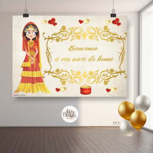 henné rouge et doré - Réf.FI20 Mariage – henné rouge et doré - Réf.FI20