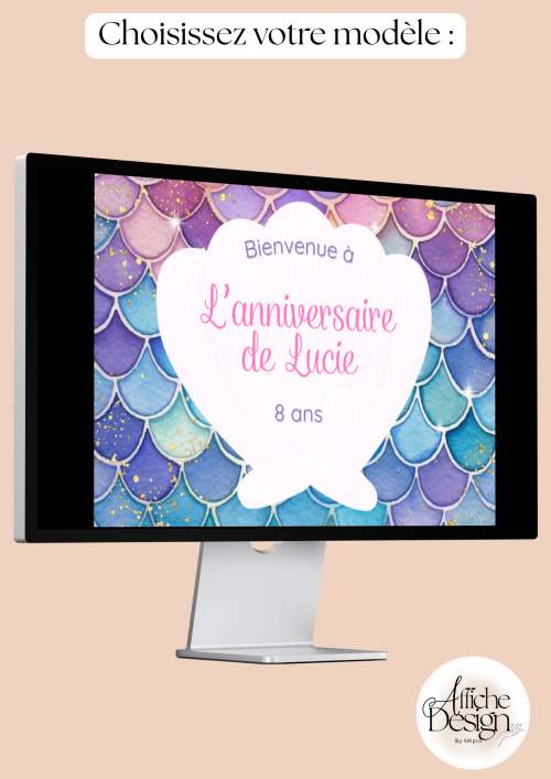 15 modèles au choix - Thème fille