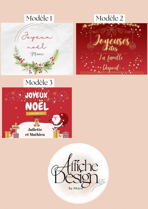3 modèles au choix - Edition Noël