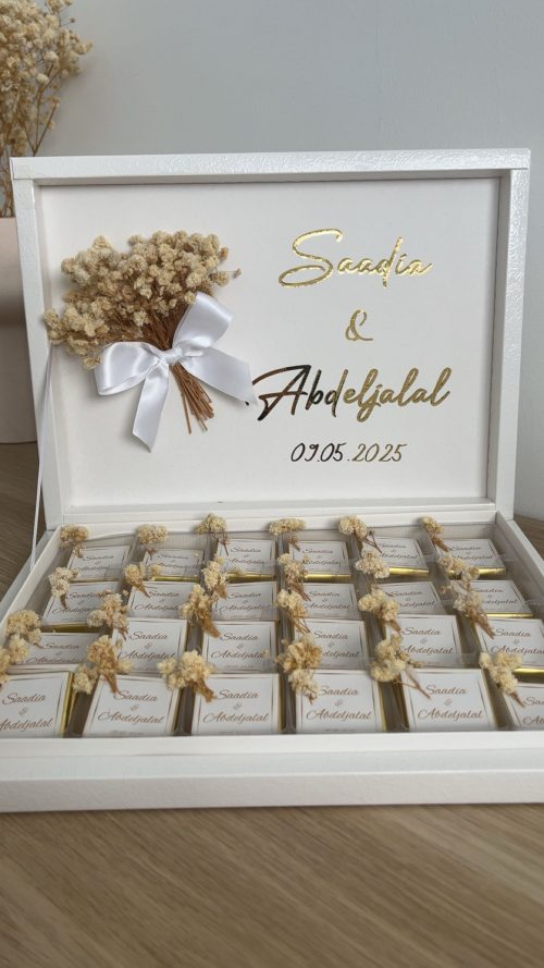 Boîte de chocolats : Pour couple, édition dorée